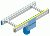 Приводной двойной конвейер на зубчатых ремнях с роликовой цепью для статического накопления NT 81550
